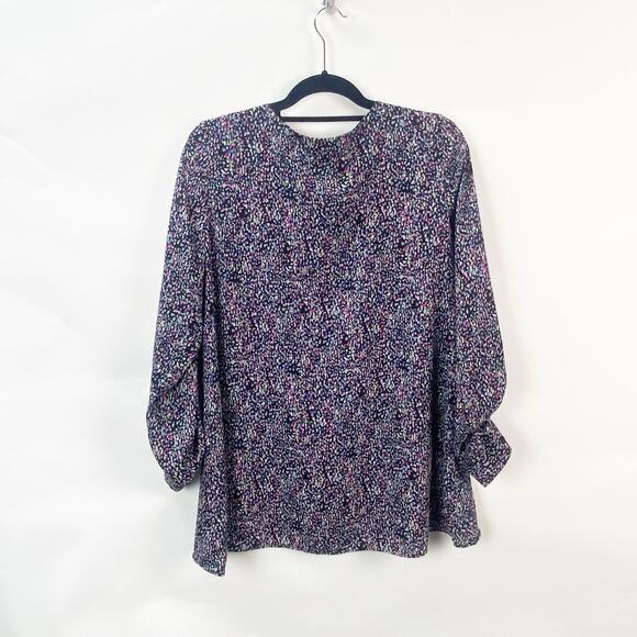 2/$30 The Limited Large Womens Multicolor Speckle Popover Blouse Top - Picture 7 of 8